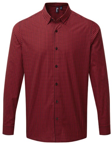 PRE-PR252-Mens Maxton Check Long Sleeve Shirt